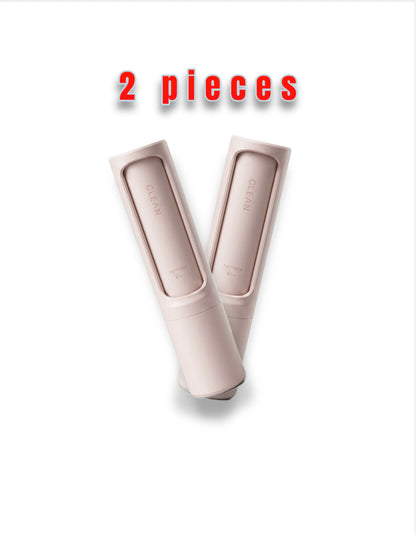 2-1 Reusable Pet Hair Remover Brush Lint Roller Portable Effective Self Cleaning Tool for Cat Dog Fur Hair Dust Removal Brush