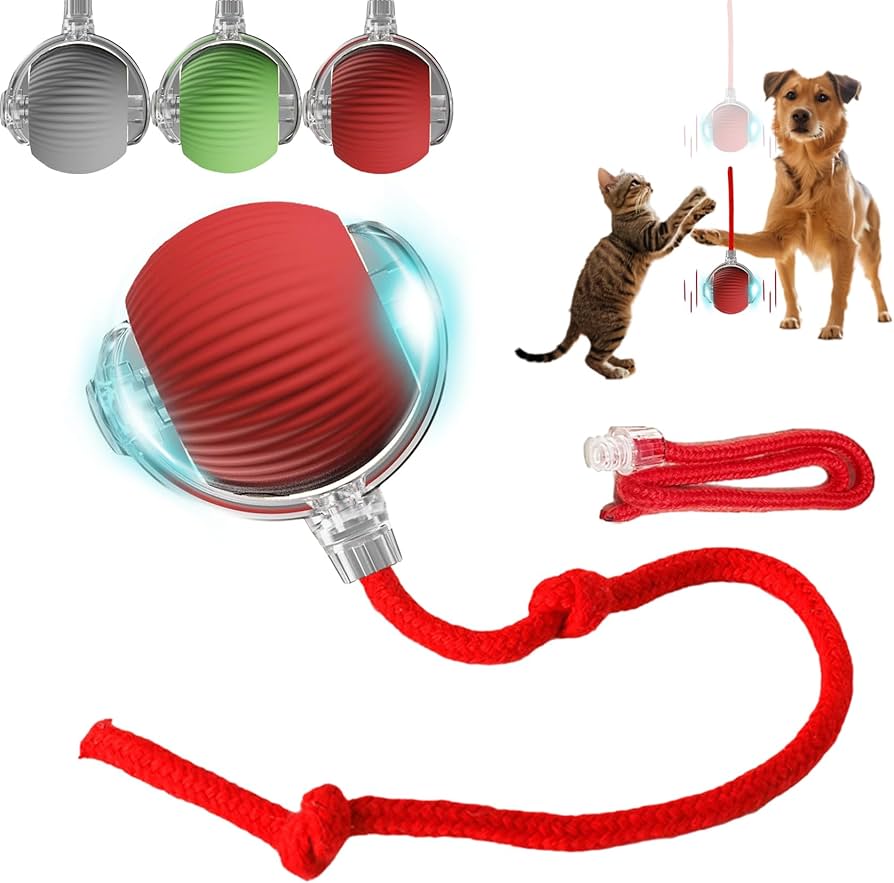 Smart Automatic Pet Teasing Ball Interactive Moving Toy for Fun, Active Play & Anxiety Relief for Cats & Dogs
