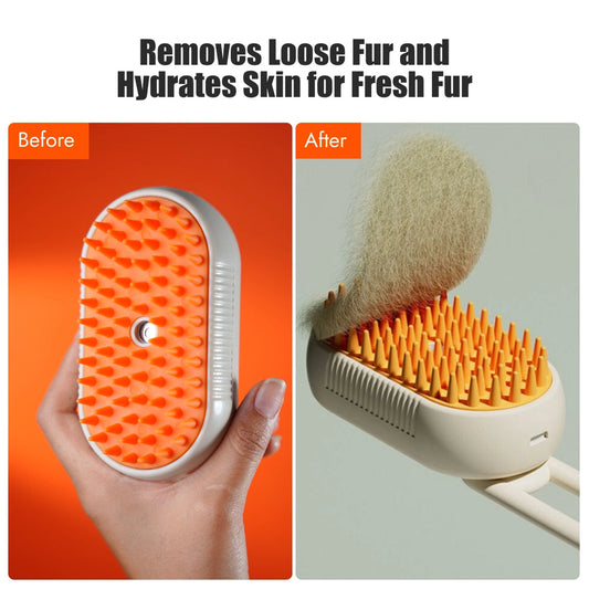 SteamBrush 4-in-1 Pet Grooming Tool