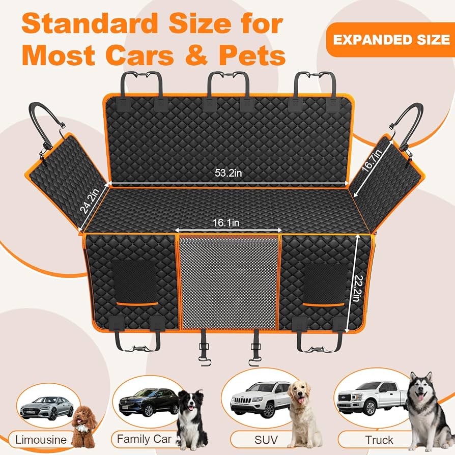 Oxford Cloth Car Pet Mat Car Rear Seat Anti-dirty