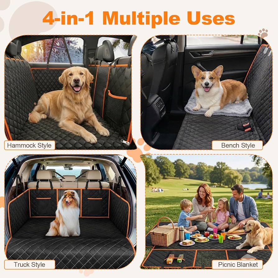 Oxford Cloth Car Pet Mat Car Rear Seat Anti-dirty