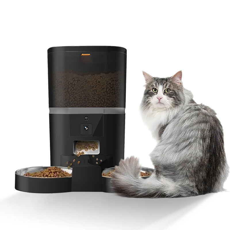 Smart 5G Pet Feeder with 1080P HD Camera & Night Vision - Auto Feeding with Anti-Jam & Freshness Protection