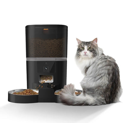Smart 5G Pet Feeder with 1080P HD Camera & Night Vision - Auto Feeding with Anti-Jam & Freshness Protection